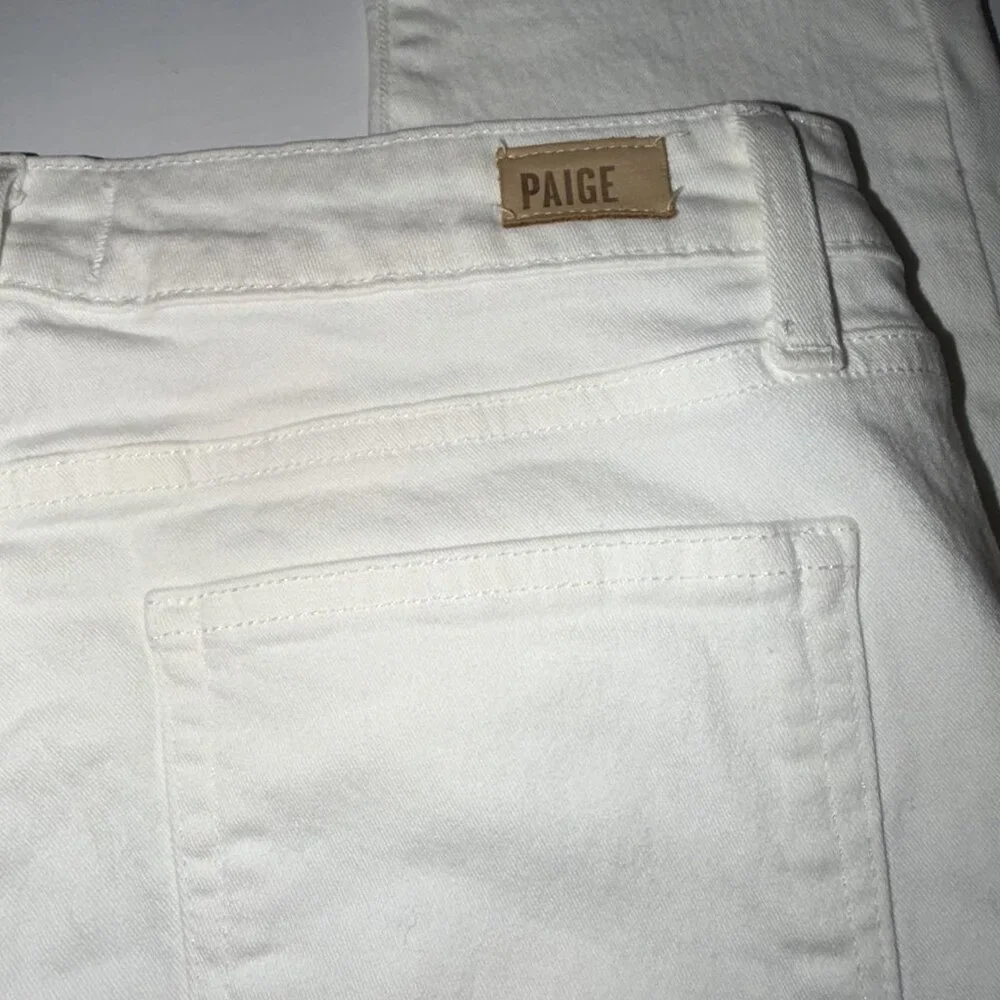 Paige Jeans Women 29‎ White Kylie Crop Minimalist Summer Spring Classic Vacation